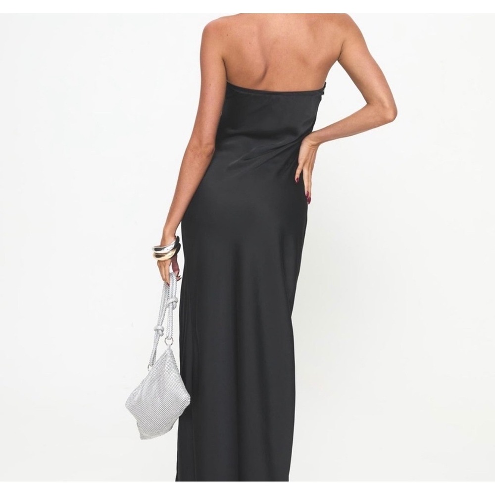 Princess Polly Marlisa Strapless Maxi Dress Formal Evening Women US 8 Black - Picture 3 of 10